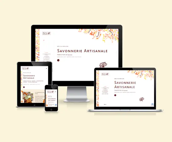 melite et papillon responsive